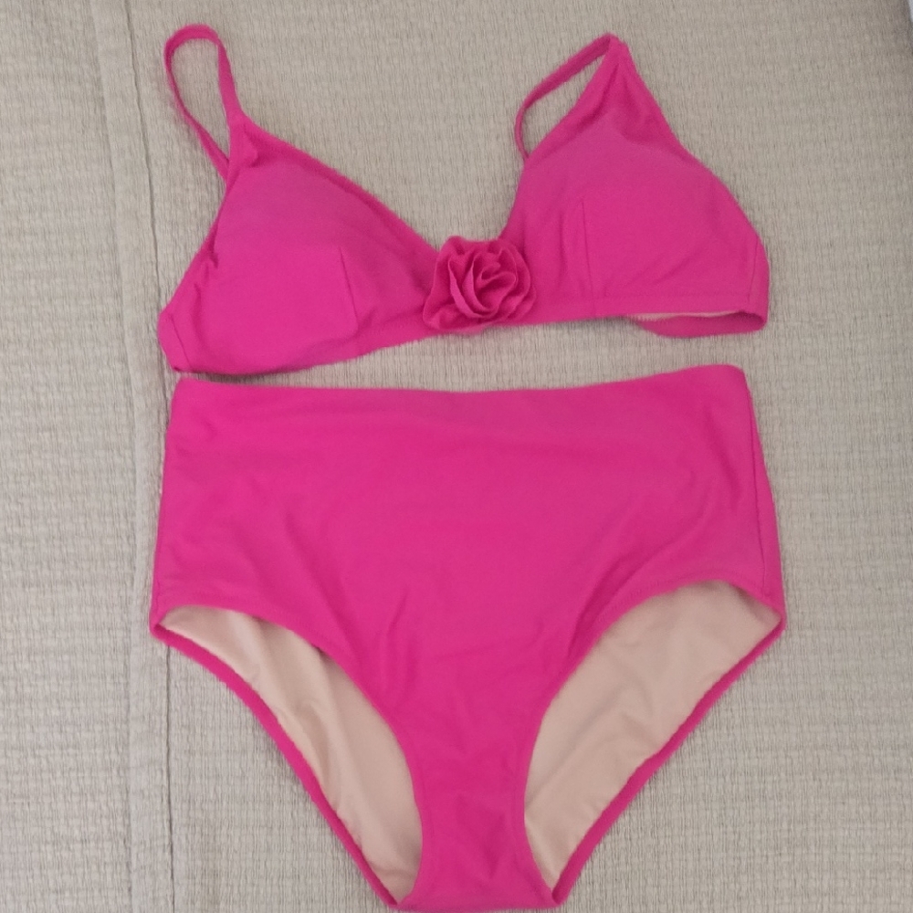 J. Crew Pink Bikini Set